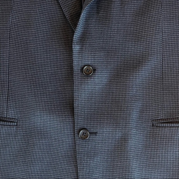 Jos A Bank Signature Collection Houndstooth Wool Blazer Sport Coat 42R - Picture 3 of 15